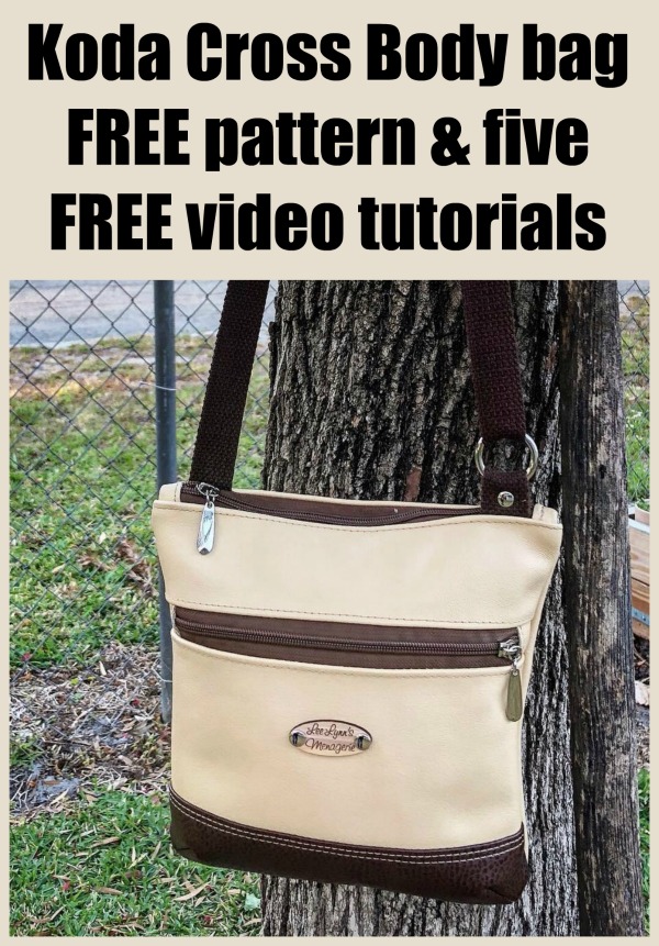 Koda Cross body bag - FREE pattern & five FREE video tutorials