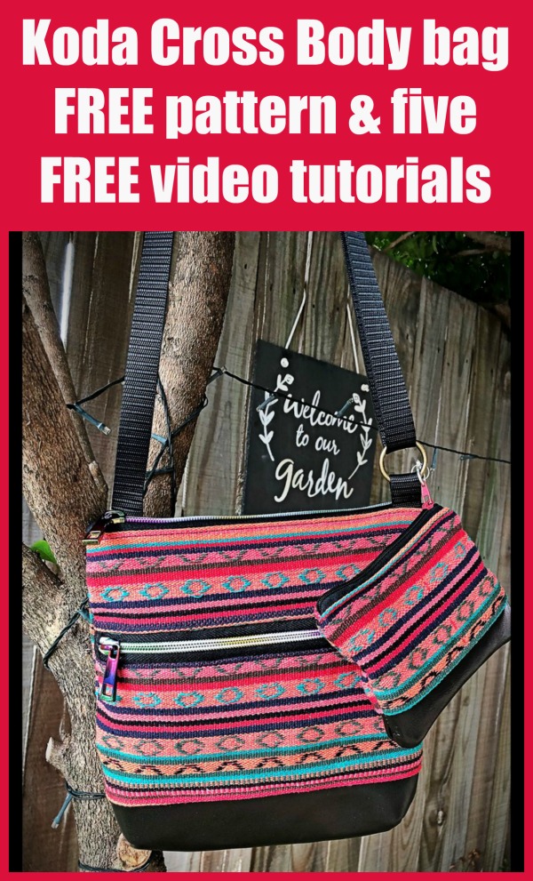 Koda Cross body bag - FREE pattern & five FREE video tutorials
