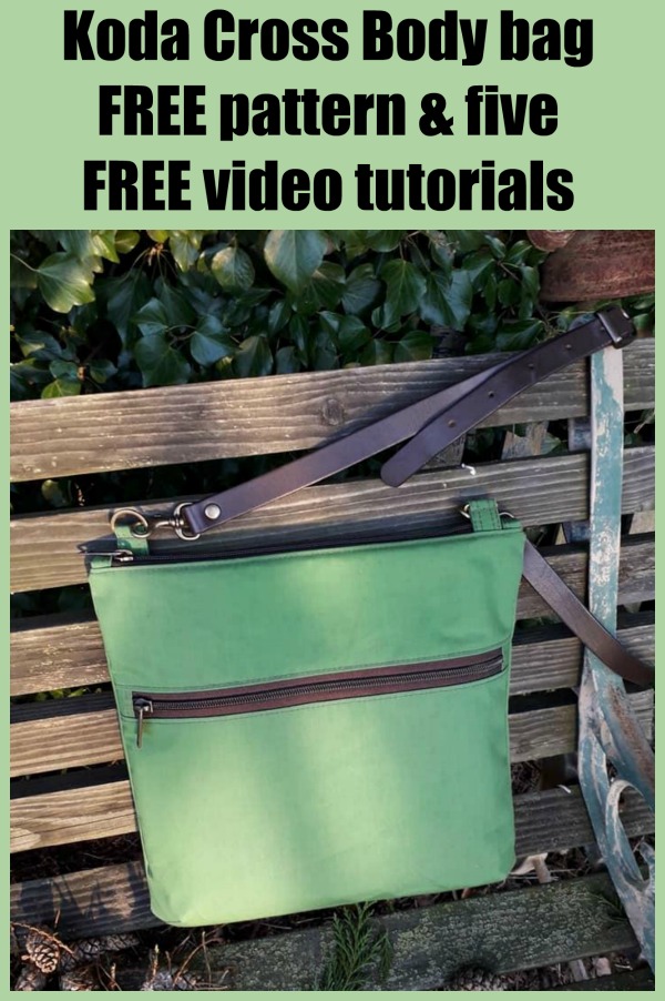 Koda Cross body bag - FREE pattern & five FREE video tutorials