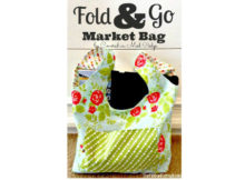 If you want to reduce the amount of plastic that you use, then why not get this FREE pattern & tutorial on how to make this Fold And Go Market Bag. Using reusable bags for grocery shopping is such a good idea. These bags can hold a great deal of weight without breaking like plastic bags can.