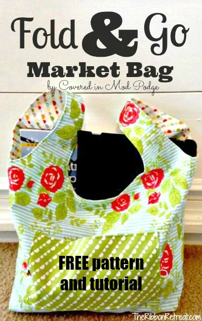 Fold-Up Tote Bag - FREE Sewing Tutorial - Sew Modern Bags