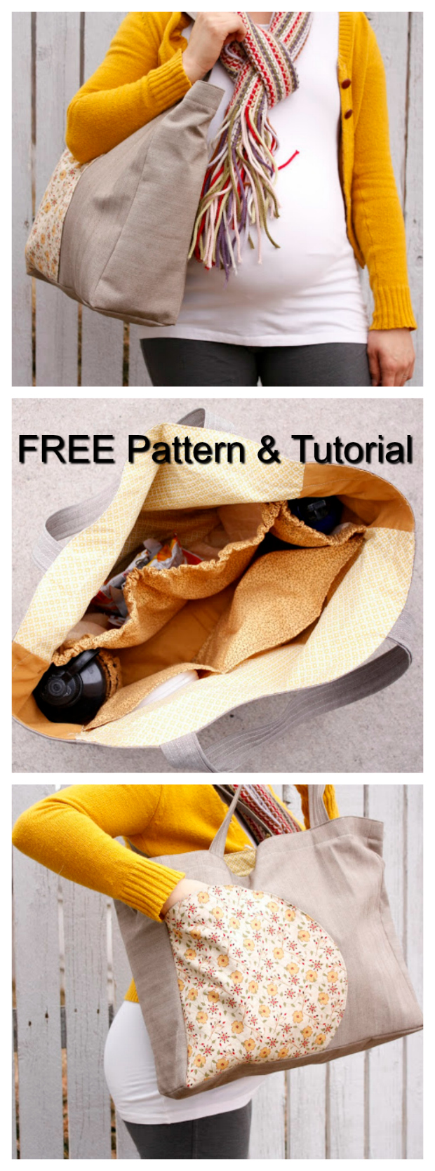 Let's Go To The Park Bag FREE sewing pattern & tutorial - Sew Modern Bags