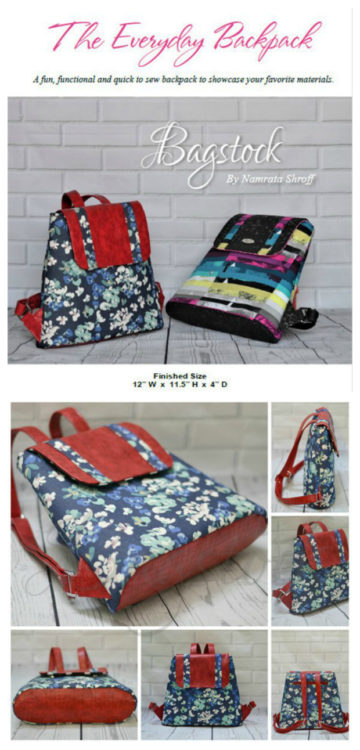 The Everyday Backpack sewing pattern - Sew Modern Bags