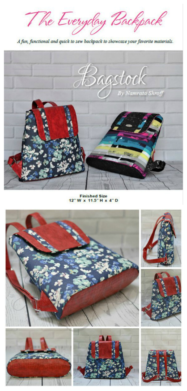 The Everyday Backpack sewing pattern - Sew Modern Bags