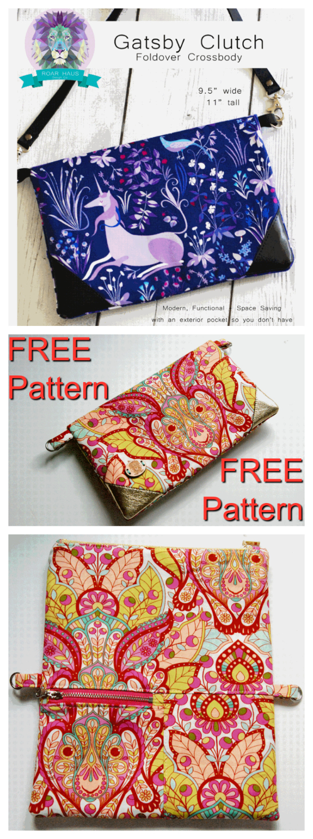 iThinksew - Patterns and More - FREE - Caroline Clutch PDF Pattern