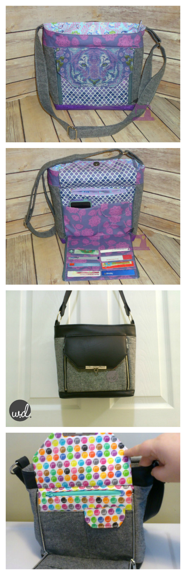 The Oleander Organizer bag is a cross body bag with an amazing built-in wallet on the front exterior. 