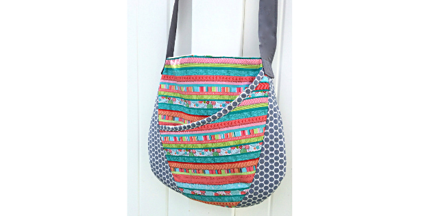 Retro Oval Messenger Bag FREE sewing pattern - Sew Modern Bags