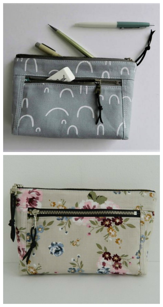 Devon Zipper Pouch sewing pattern and video