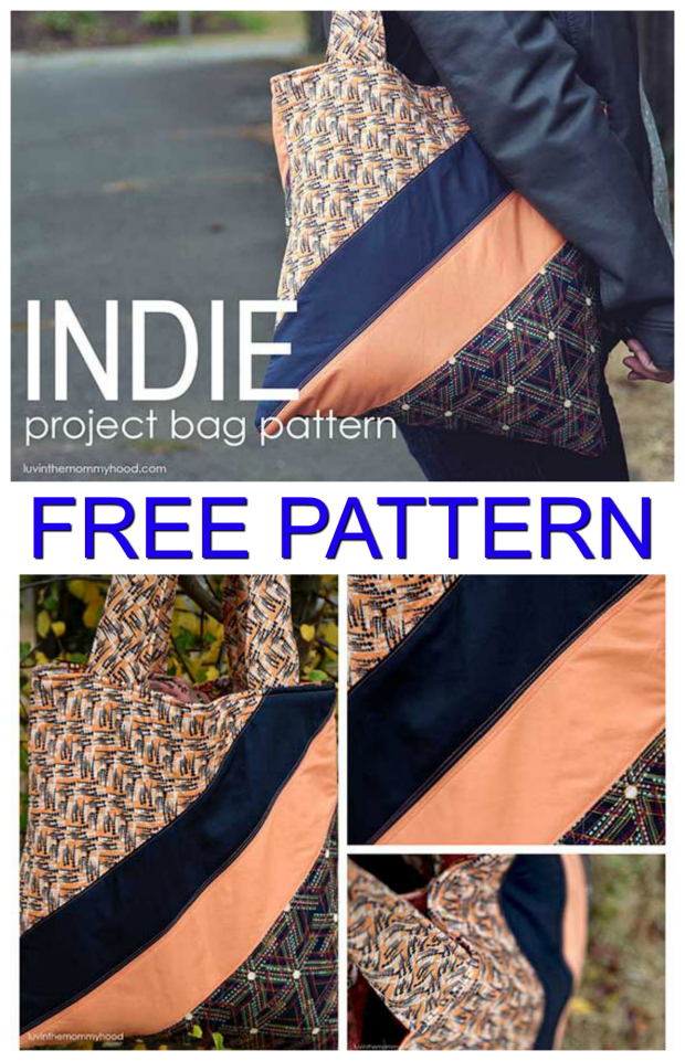 Indie Project Tote Bag FREE sewing pattern