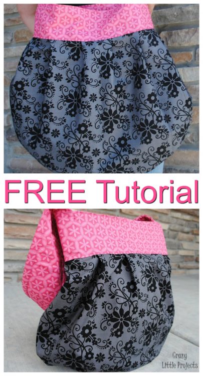 Sling Tote Purse FREE sewing pattern - Sew Modern Bags