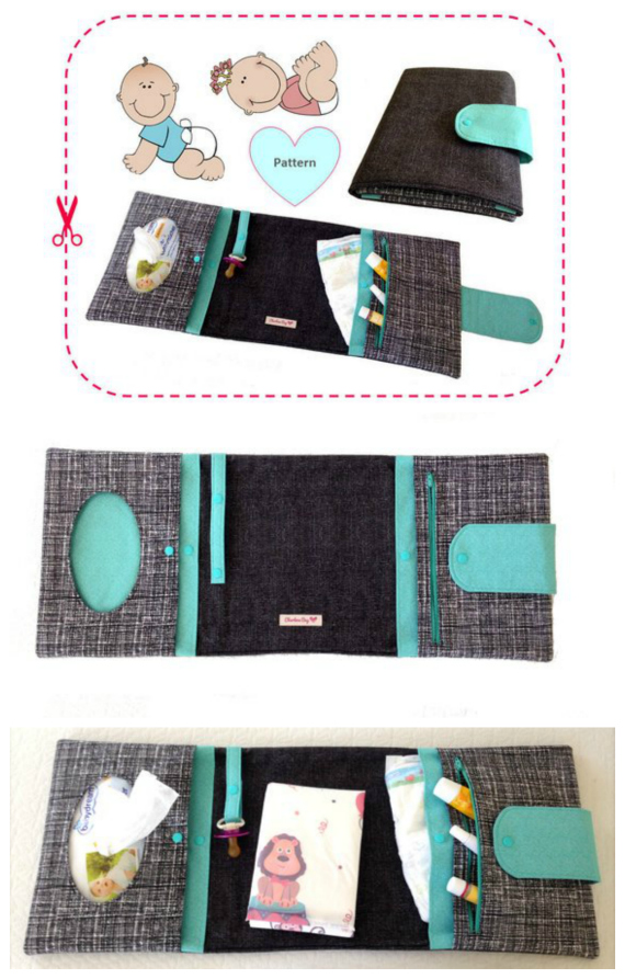 TOKYO Diaper Clutch sewing pattern.