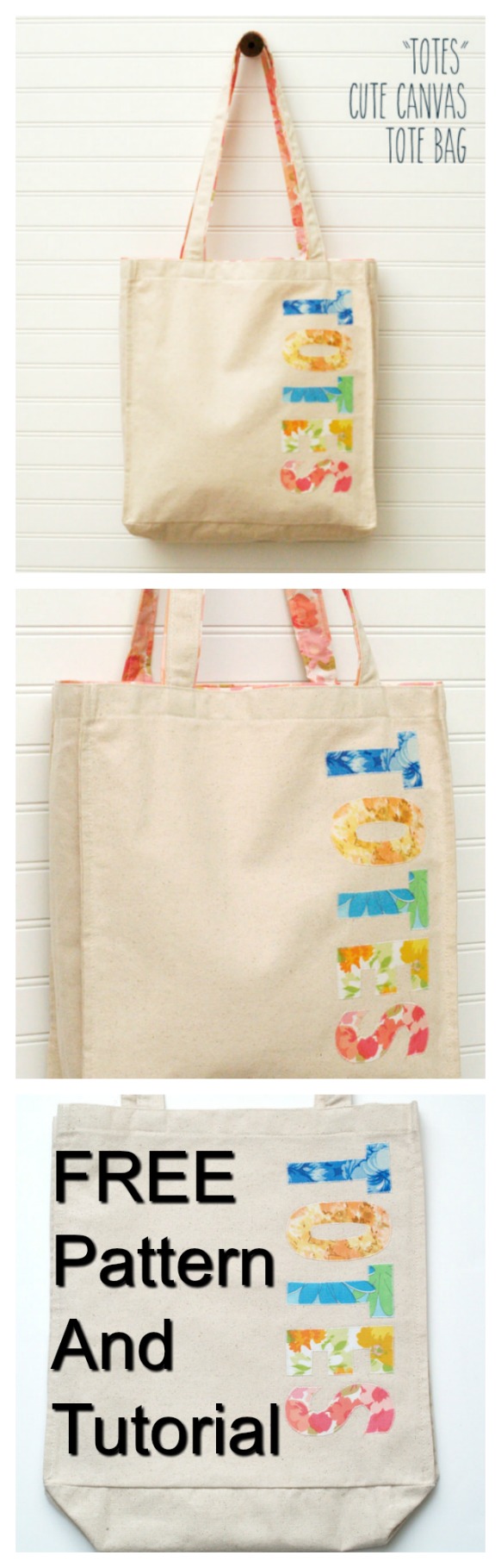 Totes Canvas Tote Bag Free Sewing Pattern And Tutorial Sew Modern Bags 