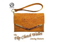Here's a pattern for you to create a beautiful spacious ladies wallet and phone case, The Flip Clutch Wallet. Brilliantly designed, this purse is the perfect accessory for carrying all your essentials: coins, cards, notes. It even has a handy compartment for your phone. A functional and firm wallet with a convenient wrist strap option.