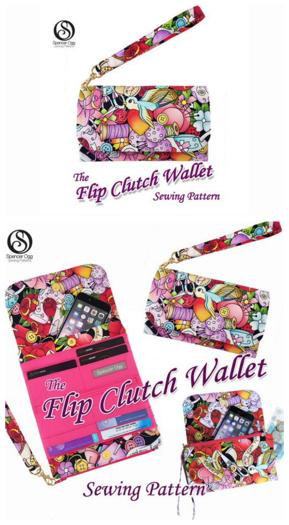 Twist Lock Wallet and Clutch sewing pattern - Sew Modern Bags