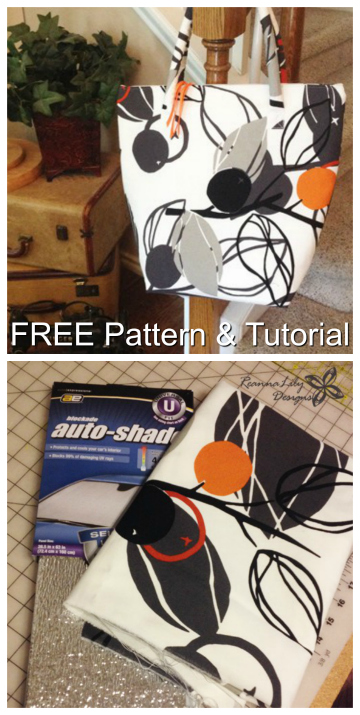 Insulated Grocery Tote Bag FREE sewing pattern & tutorial