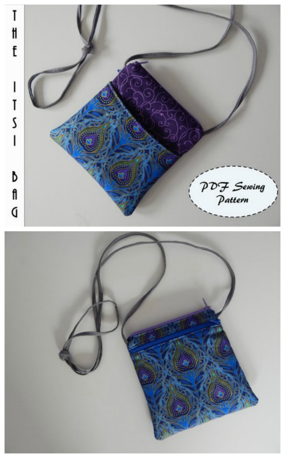 The Itsi Bag was designed as a cross-body sling bag big enough just for your essentials. You can put your phone, keys, and cards in your Itsi bag and be right out the door! Itsi is a scrap buster - find the perfect fabric, or just use some from your stash. She is aimed at the advanced beginner to intermediate sewer and can be made in approximately 1-2 hours depending on your skill level.