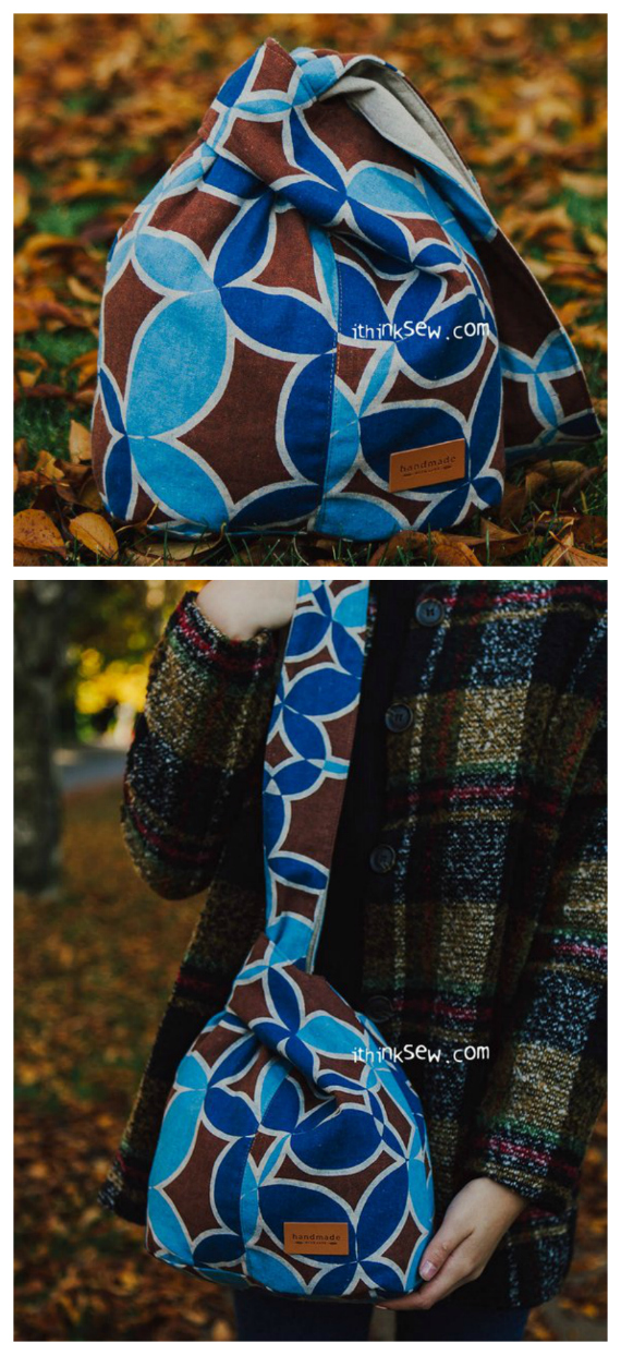 Suki Japanese Knot Bag - sewing pattern in 2 sizes