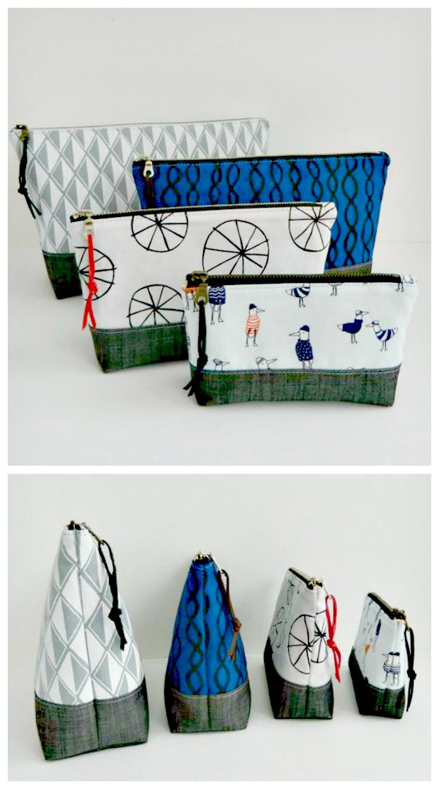 The Essential Pouch sewing pattern in four sizes - Sew Modern Bags