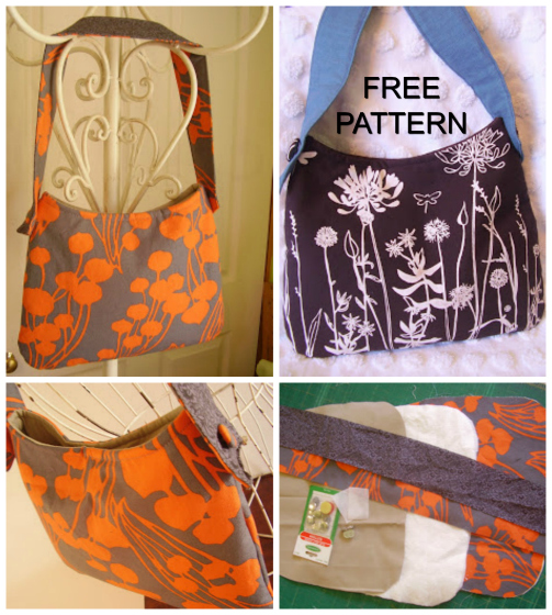 One Hour Tote Purses FREE sewing pattern & tutorial - Sew Modern Bags