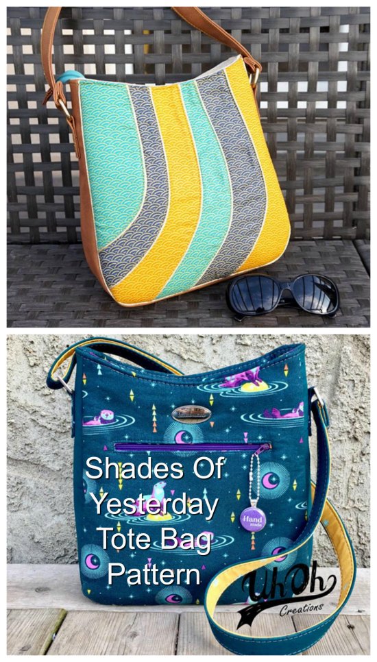 Shades Of Yesterday Tote Bag sewing pattern
