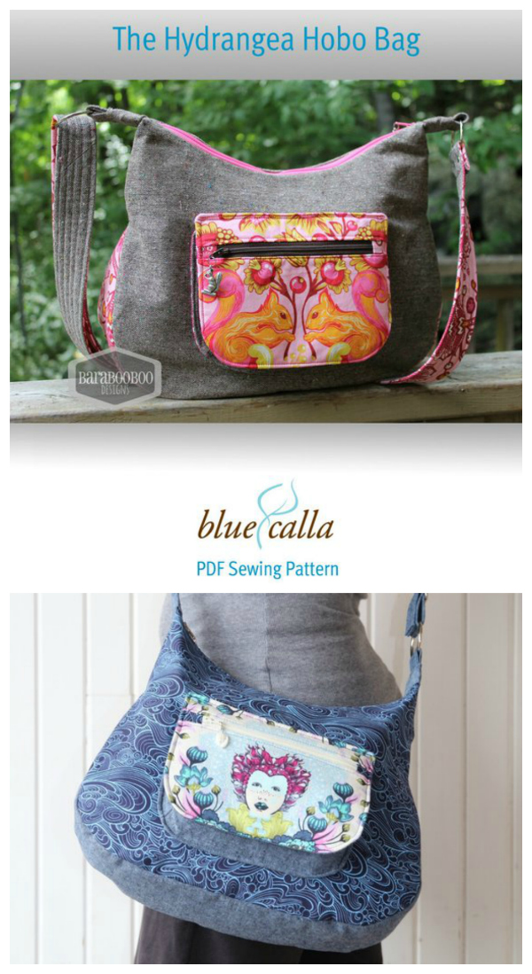 PDF Hobo Bag Sewing Pattern Adjustable Bag Pattern Easy