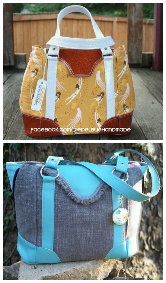 Harriet Expandable Tote sewing pattern and instructional videos