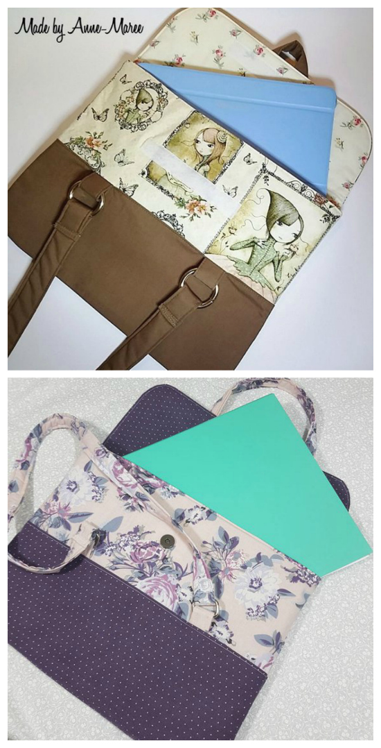 The Paige Portfolio bag is a stylish bag for busy and organised people. It comes in two sizes and has many different uses. The small size fits colouring books, journals, notebooks and tablets, while the large size fits a 2 ring binder or small laptop.