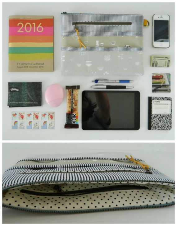 Free Download of Purse Organizer Insert Sewing Pattern, CloverSac