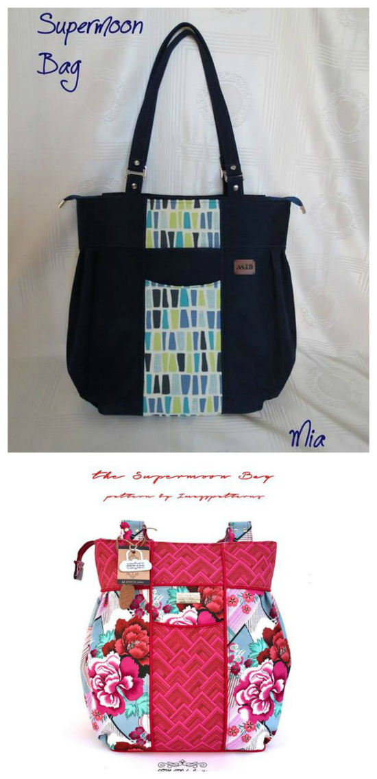 Supermoon - carry all bag sewing pattern