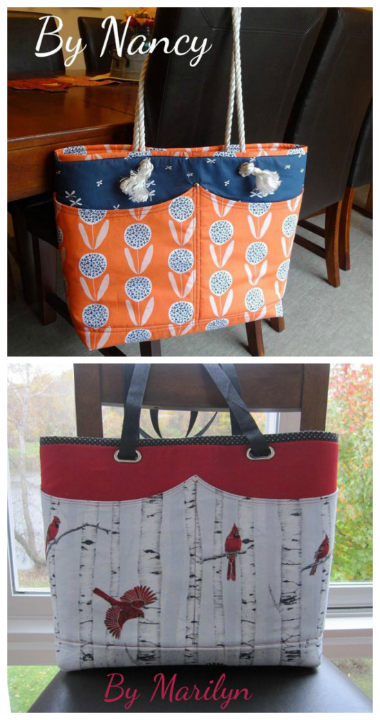 Abby’s Alley Tote Bag is a super quick and easy project you can make in just a couple of hours. You will be whipping them up by the dozens for yourself and as gifts or to sell. This stylish bag has four outside pockets together with four interior pockets to keep you organised. Abby is perfect for the beach with some rope handles or dress her up with a pair of stylish leather handles to go out on the town.