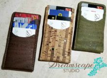Here's a great downloadable wallet pattern for a Money Clip Flip Wallet. This pattern includes pieces for two different sizes and two different textiles, Cork or Leather. It can be made with either a 3 credit card slot option or a 4 credit card slot option. Both wallets have an ID pocket and Money Clip on the flip side. 