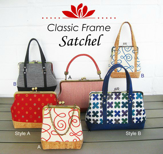 With this fabulously designed purse, the pattern allows you to make the Classic Frame Purse in three sizes and two styles so you actually get to chose which of six purses to make or make them all. This Classic Frame Purse can be made small, medium and large and they are the kind of purse that really stand out from the crowd.