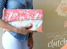 Here at Sew Modern Bags we really like this Clutch Bag and what is amazing is the designer of this Diagonal Fold-Over Clutch Bag has given you the pattern and tutorial completely FREE. 