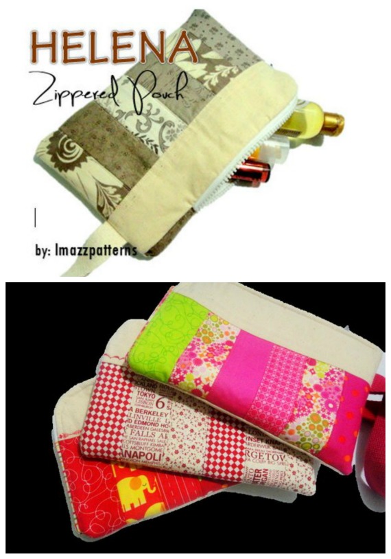 Helena Zippered Pouch sewing pattern