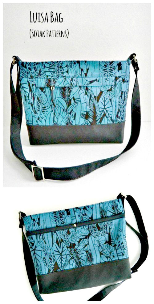 Double Zip Crossbody Purse - Sew Modern Bags