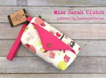 Miss Sarah is a small size bag suitable for carrying cosmetics and small items like keys and stationery. The front pocket comes with a cute flap and can store tissue papers or notes safely. The zippered compartment is safe and spacious enough for a handphone and compact powder.