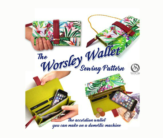 Worsley Wallet - accordion wallet and coin purse sewing pattern