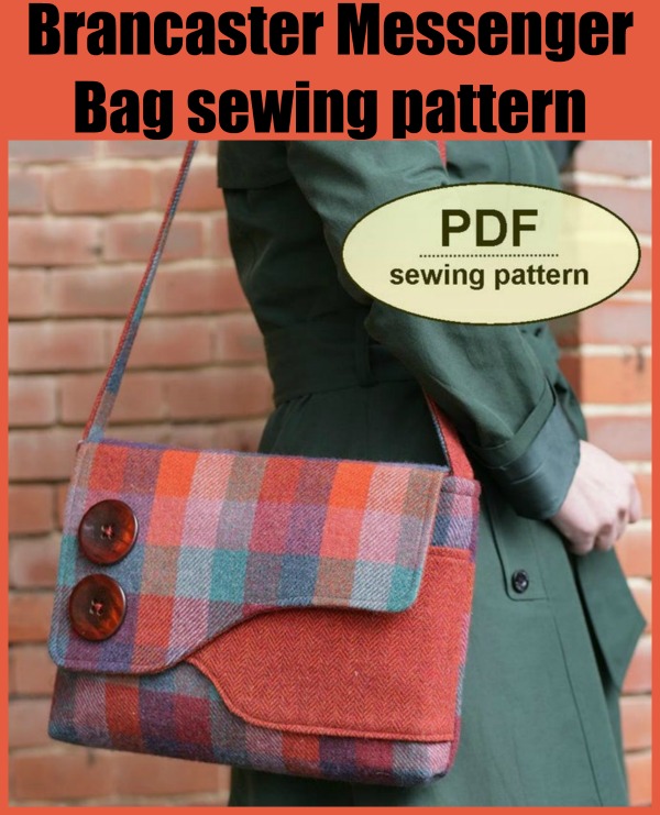 Brancaster Messenger Bag sewing pattern