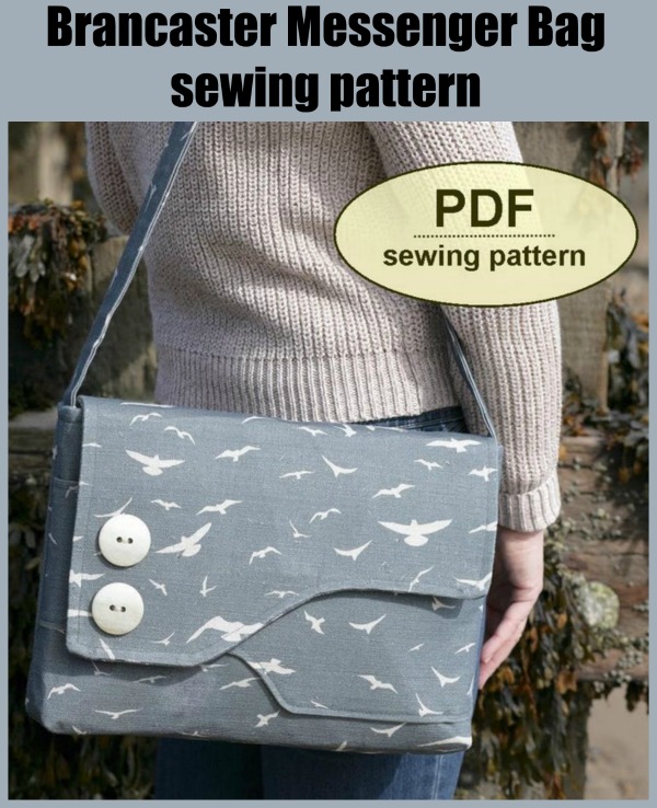 Brancaster Messenger Bag sewing pattern - Sew Modern Bags