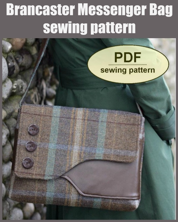 Brancaster Messenger Bag sewing pattern
