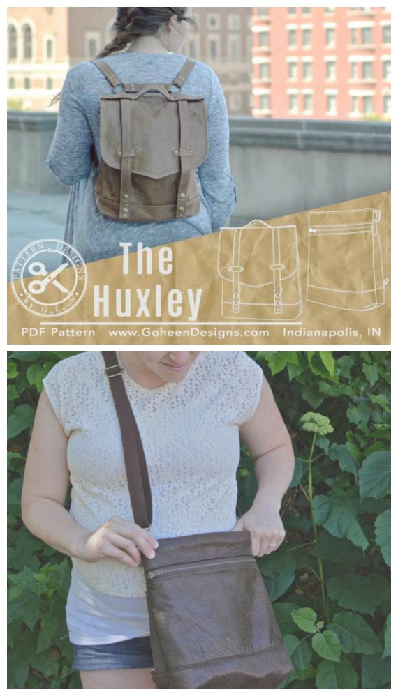 Charlie Convertible Backpack Sewing Pattern