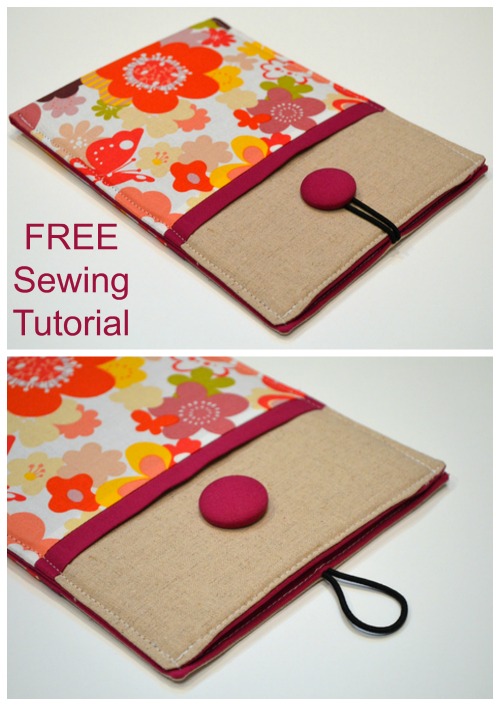 Ereader or Tablet Sleeve FREE sewing pattern Sew Modern Bags