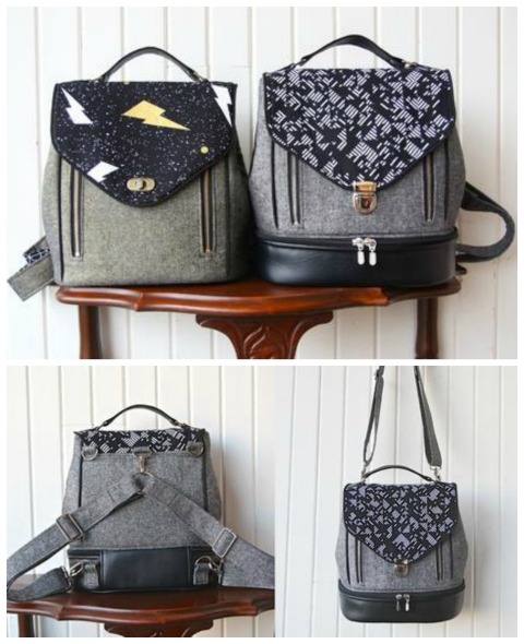 The Clover Convertible Bag sewing pattern