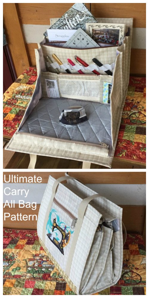 This designers Ultimate Carry All Bag sewing pattern is an Etsy BESTSELLER