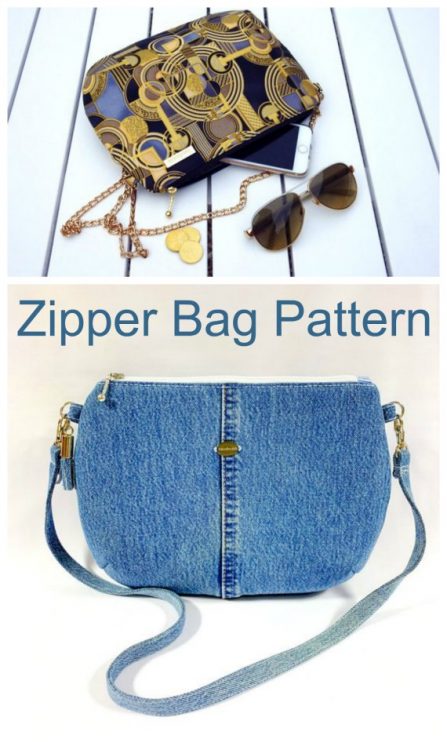 Beijing Bag zipper purse pattern - Sew Modern Bags