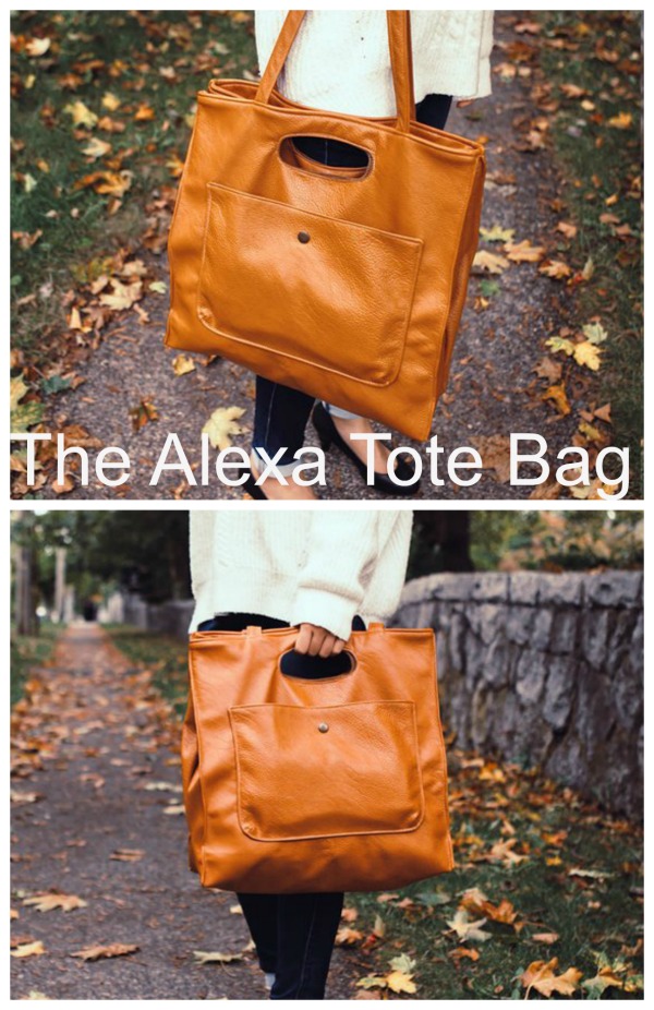 The Alexa Bag is a modern and versatile bag, perfect as your everyday companion! Alexa is a big bag that can carry a lot of stuff. She can be used for short travels, trips to the market, books, laptops and all of your essentials. This bag is a great project, a great personal addition to your collection and could make a beautiful gift.