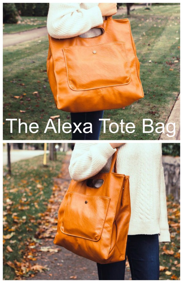 The Alexa Bag is a modern and versatile bag, perfect as your everyday companion! Alexa is a big bag that can carry a lot of stuff. She can be used for short travels, trips to the market, books, laptops and all of your essentials. This bag is a great project, a great personal addition to your collection and could make a beautiful gift.
