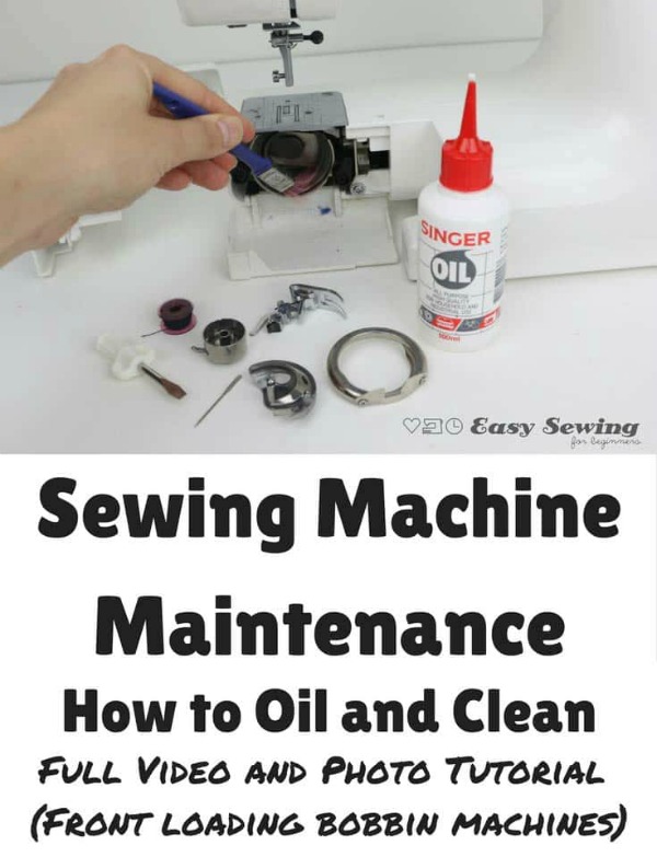 Watch this video and see How to oil and clean a front loading sewing machine