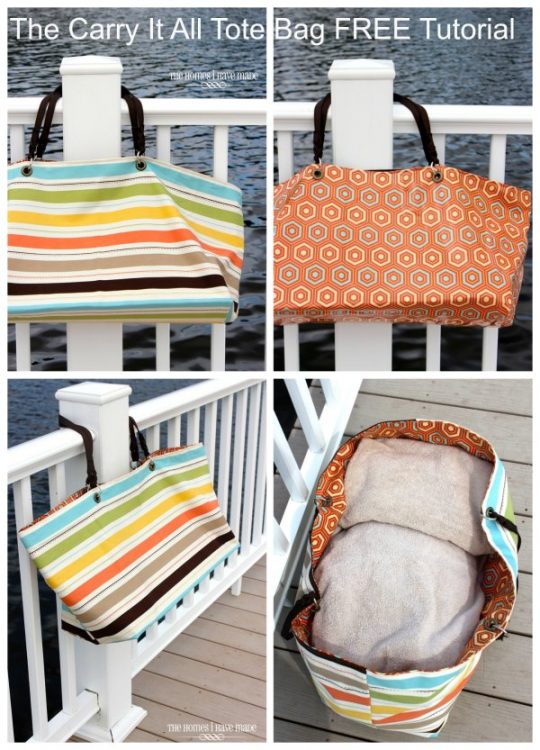 The Carry It All Reversible Tote Bag - FREE sewing tutorial - Sew ...
