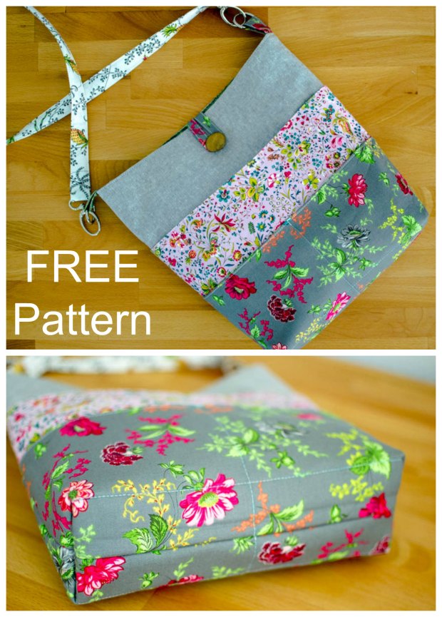 How to Sew A Tote Bag With Many Pockets - FREE sewing pattern